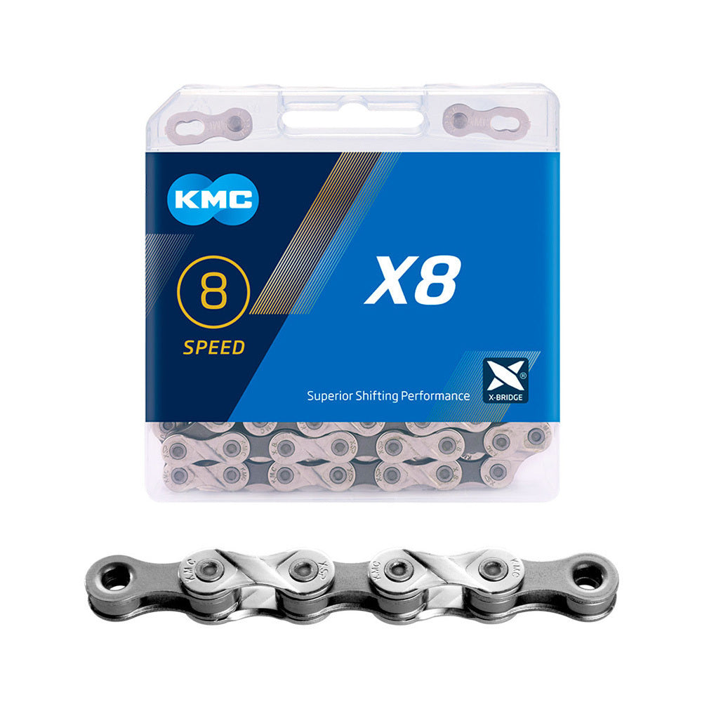 KMC X8 Silver/Grey 6-8s Chain