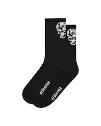 Attaquer Skull Logo Socks Black
