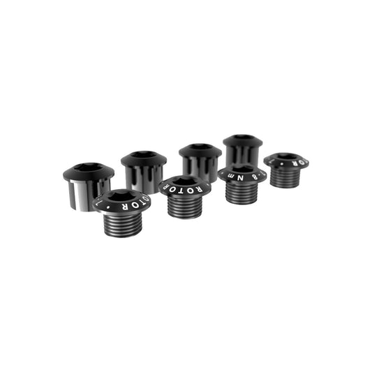 Rotor Road Bolt Set 4 Bolt/4Nuts Black 2x System