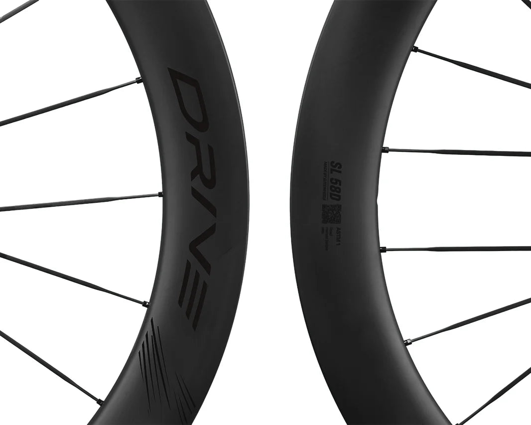 Drive SL CS Carbon‑Spoke Disc Road Wheelset 58D HG