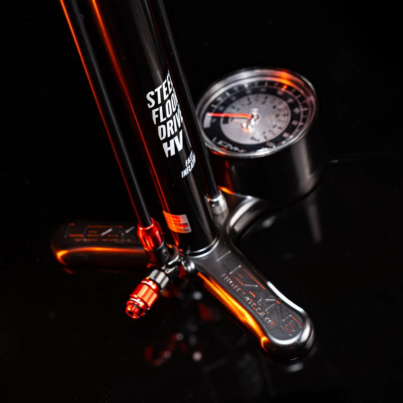 Lezyne Steel HV Floor Drive 3.5 Floor  Pump Flat Black