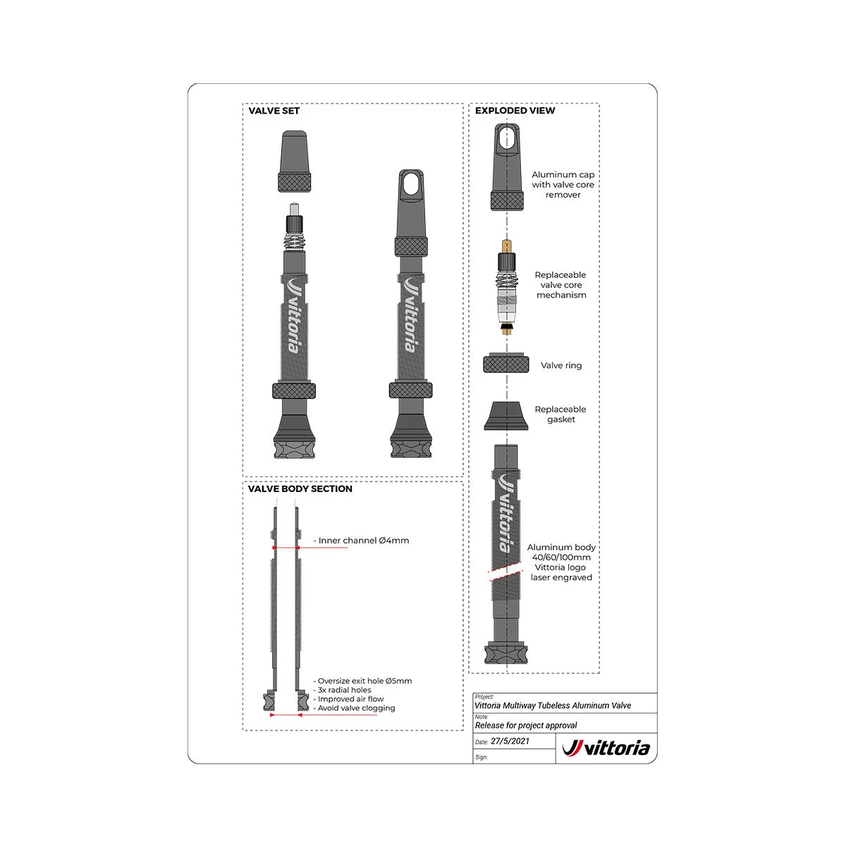 Vittoria Multiway Tubeless Valves