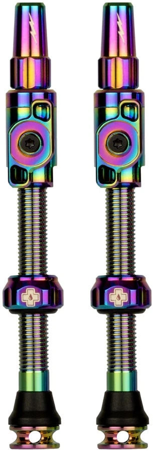Muc-Off Tubeless Valves Big Bore Lite Iridescent Black L 45mm